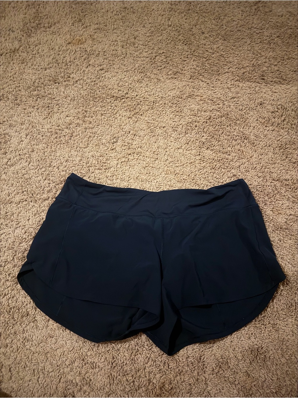 Navy Lululemon Speed Up Shorts